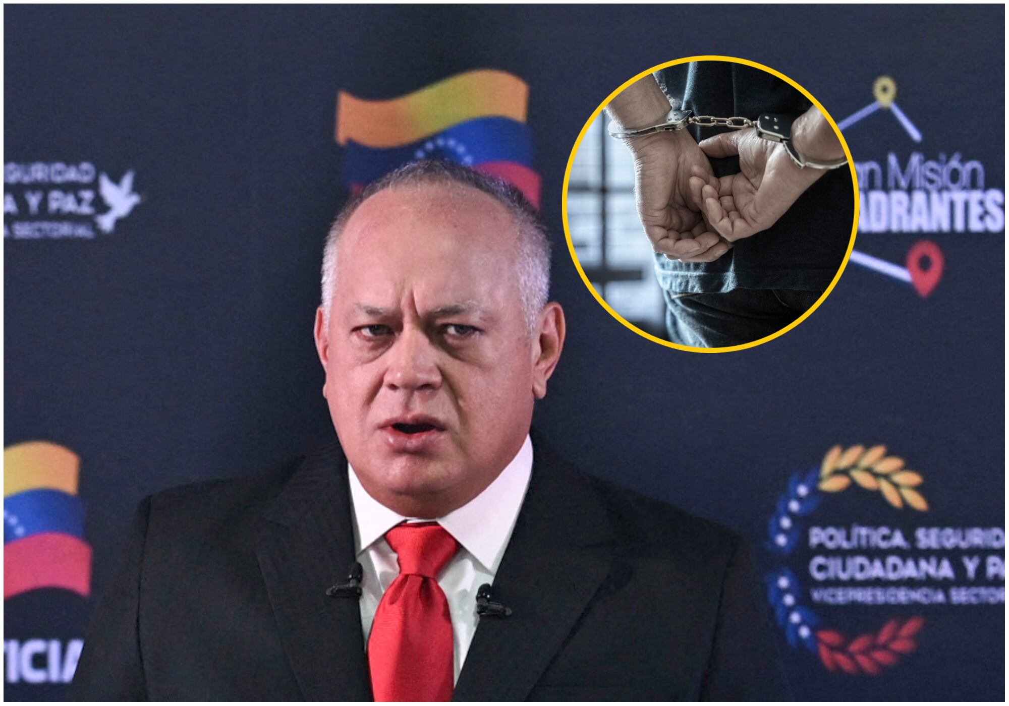 Gobierno venezolano informó sobre el arresto de 12 personas, ocho de ellos colombianos. Foto: EFE/ Getty Images.