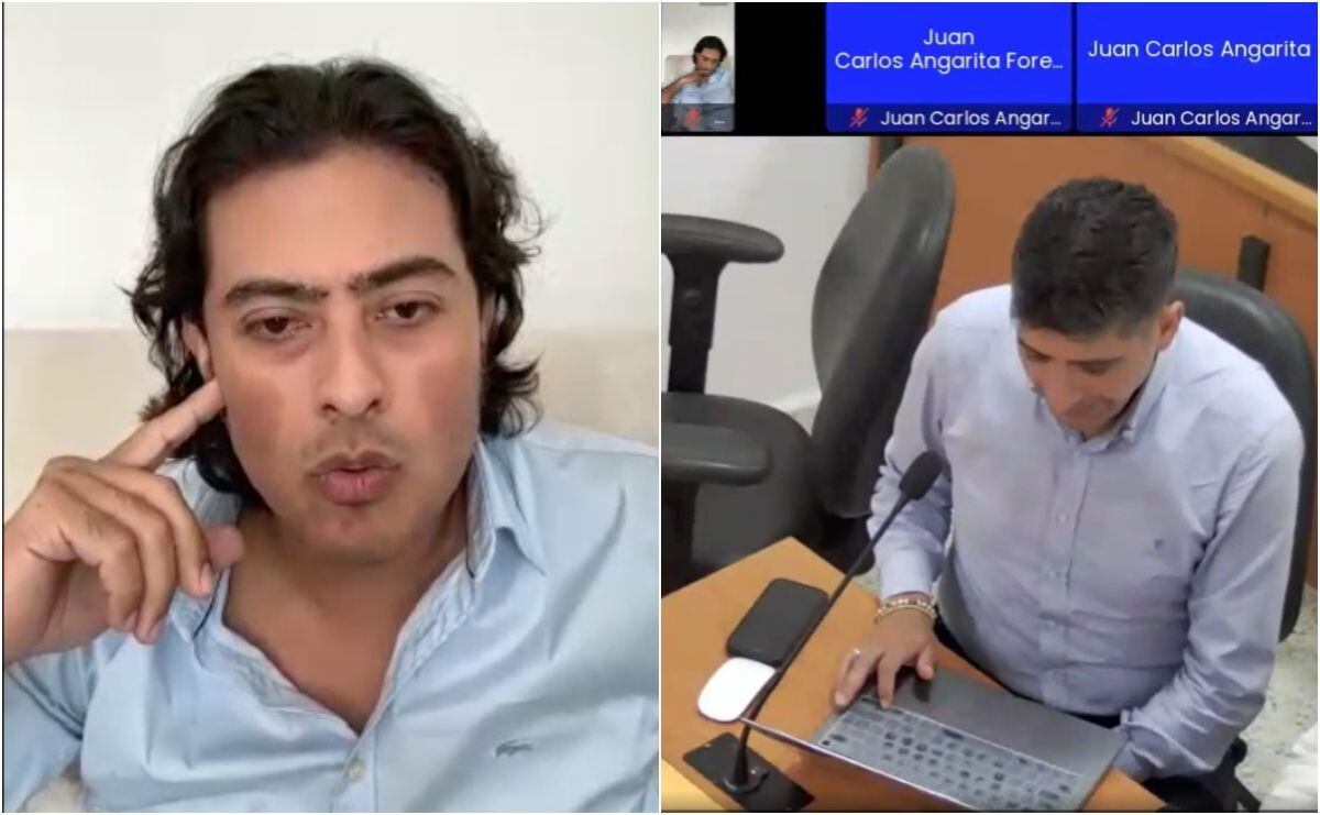 Nicolás Petroy el fiscal Mario Burgos | Captura de pantalla: Audiencia