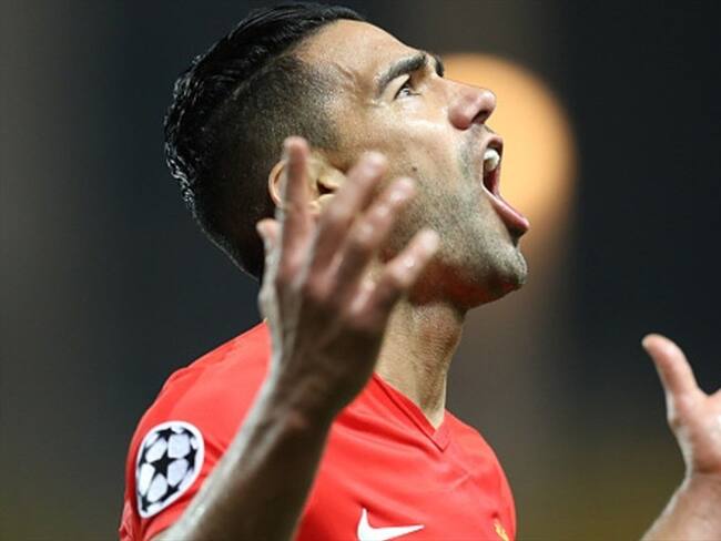 El gol de Falcao en el partido Mónaco vs. Rennes. Foto: Getty Images