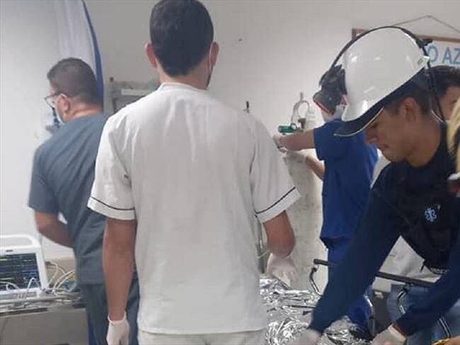 Varios accidentes mineros se han presentado en menos de 24 horas en Caldas. Foto: Tomada del Facebook de Bomberos de Marmato.