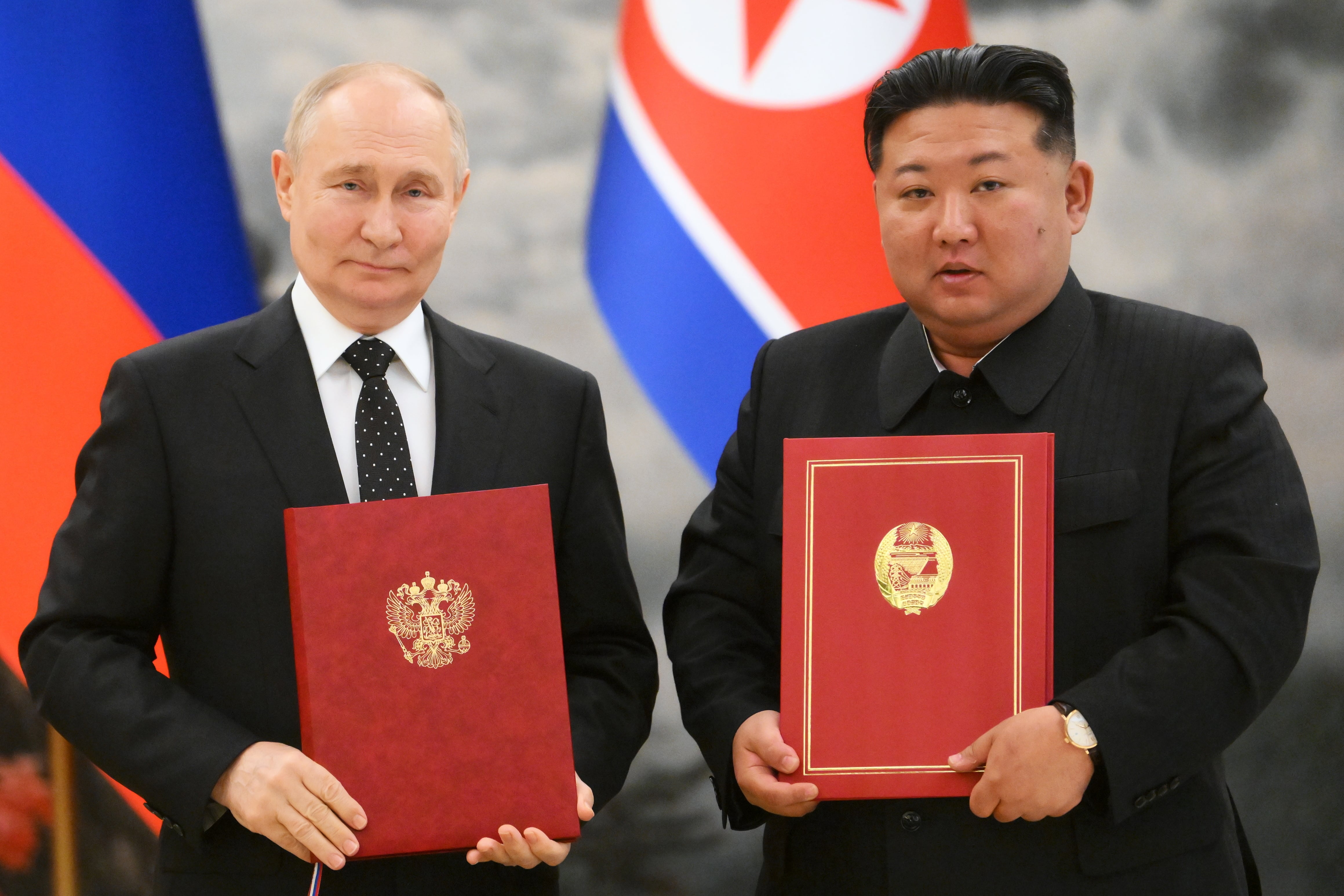 Vladimir Putin y Kim Jong Un. Foto: EFE/EPA/KRISTINA KORMILITSYNA / SPUTNIK / KREMLIN POOL MANDATORY CREDIT
