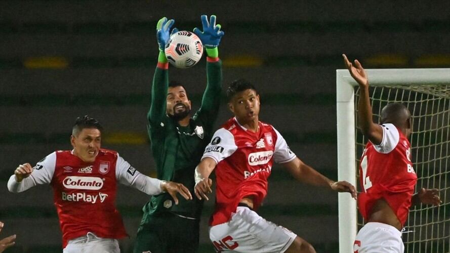 No le alcanzó el fútbol a Santa Fe y perdió ante Fluminense. Foto: Getty Images