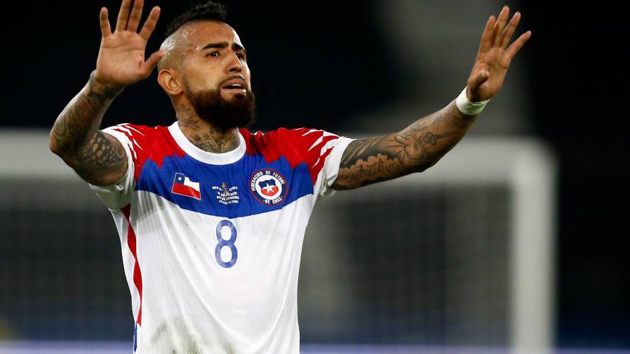 Arturo Vidal. Copa América Brasil 2021. Créditos: Getty Images