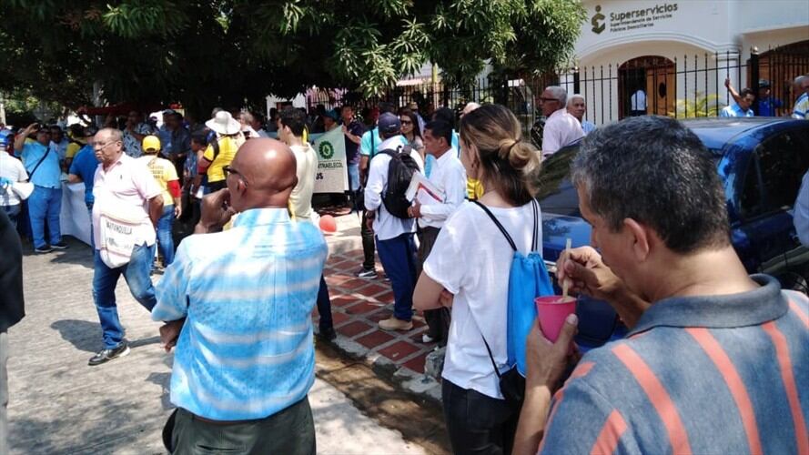 Con protesta rechazan “Tarifazo” de Electricaribe. Foto: Cortesía: Noman Alarcón.