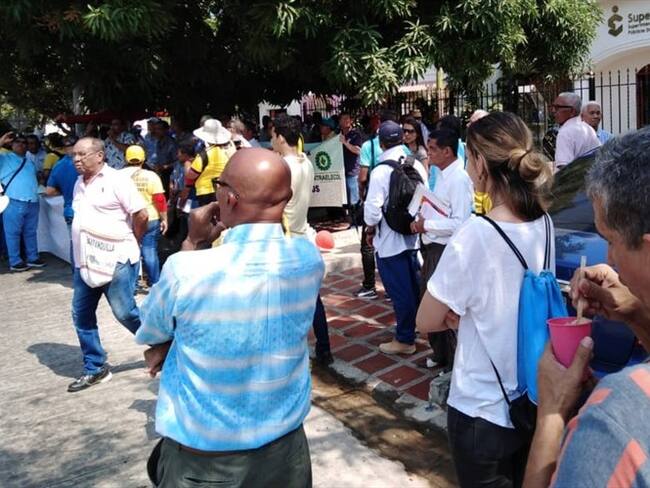 Con protesta rechazan “Tarifazo” de Electricaribe. Foto: Cortesía: Noman Alarcón.