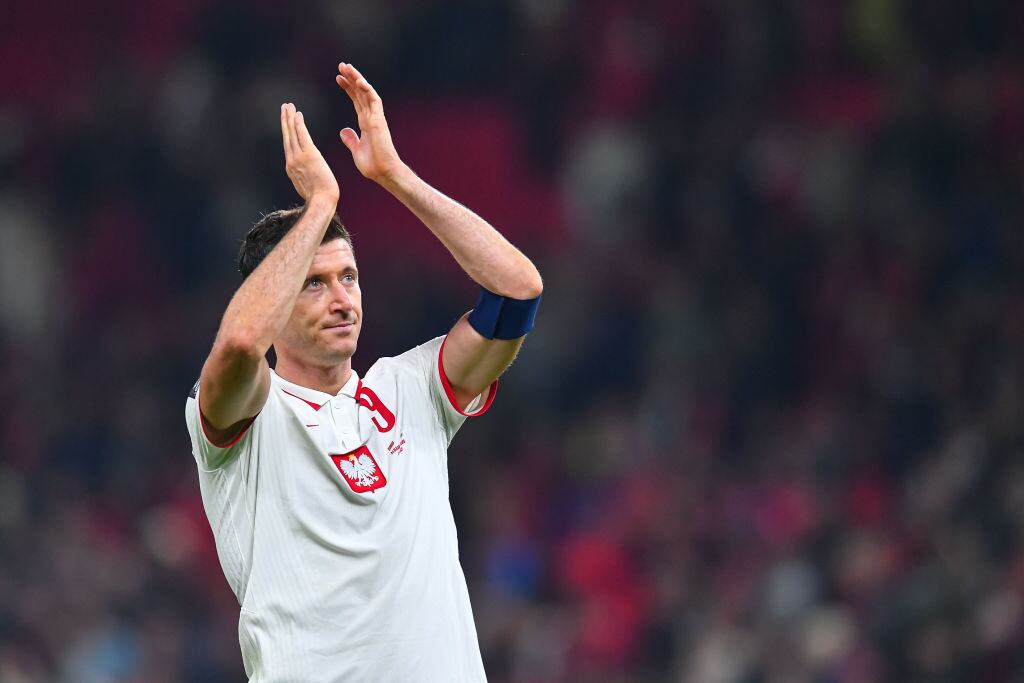 Robert Lewandowski en la Selección de Polonia (Photo by PressFocus/MB Media/Getty Images)