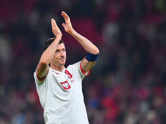 Robert Lewandowski en la Selección de Polonia (Photo by PressFocus/MB Media/Getty Images)