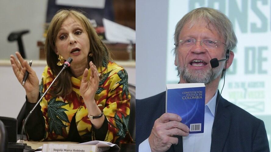 Ángela María Robledo y Antanas Mockus. Foto: Colprensa