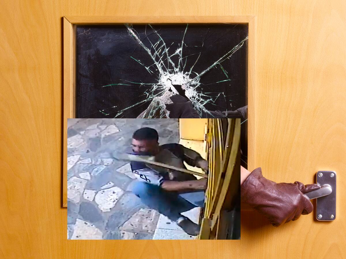 Video: Ladrón iba a robar una panadería y fue espantado a escobazos