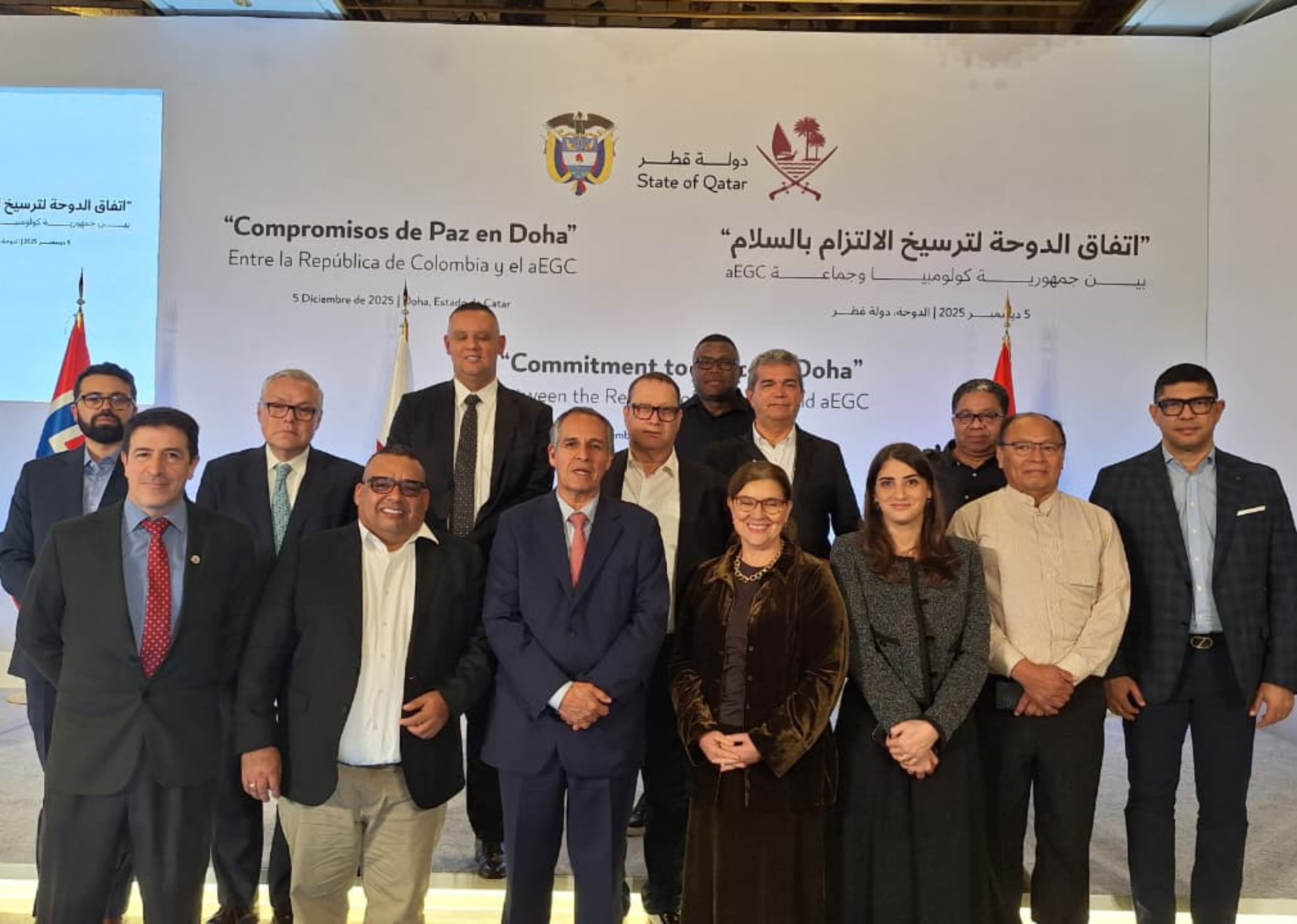Gobierno tras el acuerdo con el Clan del Golfo. Foto: Consejería Comisionada de Paz
