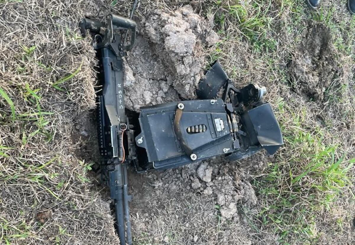 Ametralladora M-60. Foto: Cortesía Ejército Nacional.