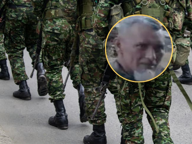 Soldados del Ejército y alias 'Ramiro' (Fotos vía Getty Images)