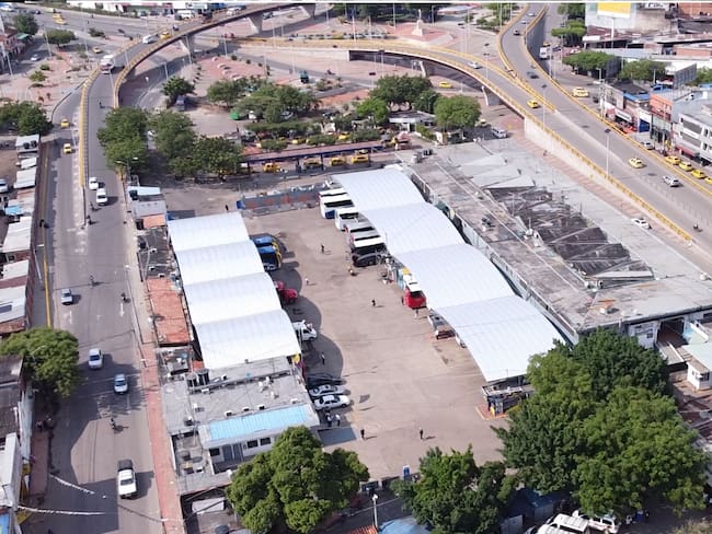 Terminal de transporte de Cúcuta. Toma aérea. Cortesía: Alcaldía de Cúcuta.
