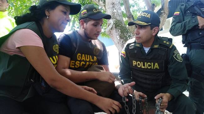 libertad Santander. Foto:Policía Bucaramanga
