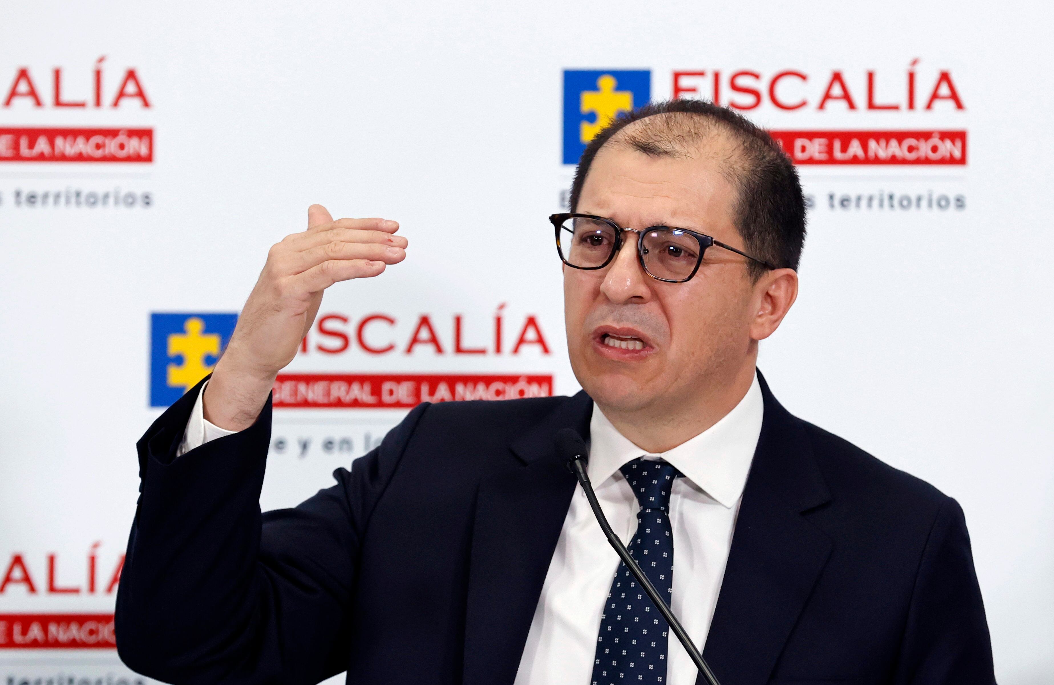 El fiscal general de Colombia, Francisco Barbosa. Foto: EFE.