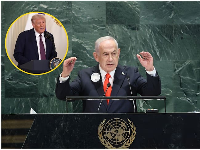 Netanyahu aseguró que no ha acordado con Trump el establecimiento de un Estado Palestino. Foto: EFE/ Getty Images.