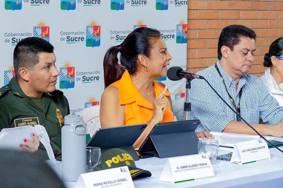 Lucy García, gobernadora de Sucre. Foto: prensa Gobernación de Sucre.