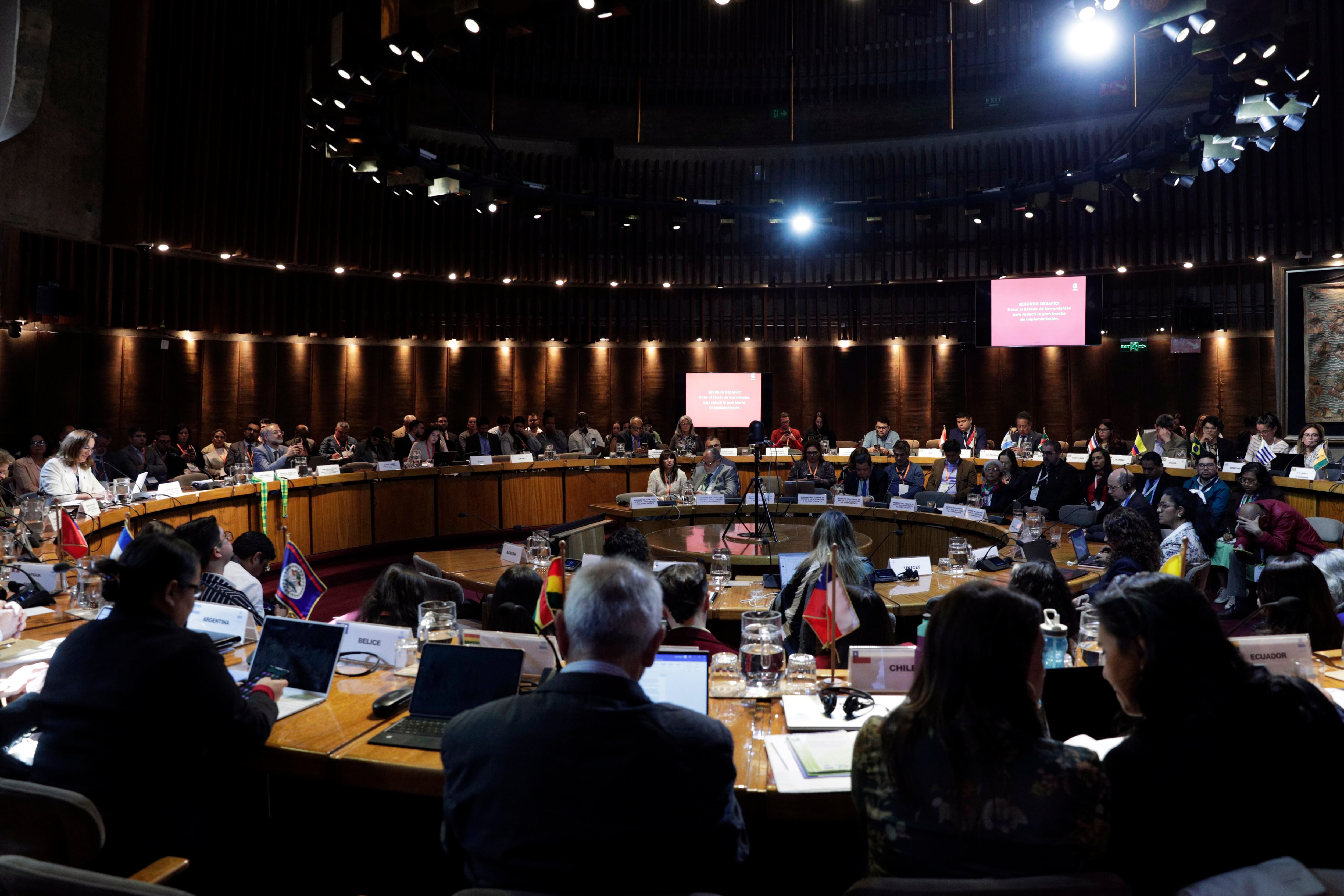 Reunión del Acuerdo de Escazú. Foto: EFE/ Elvis González