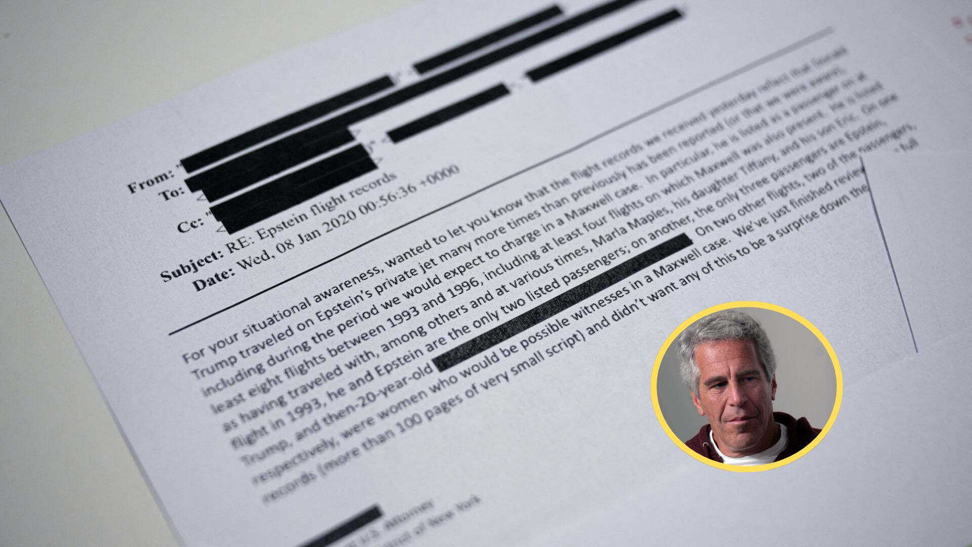 Referencia de archivos de Epstein. Foto: AFP.Jeffrey Epstein. Foto:Rick Friedman