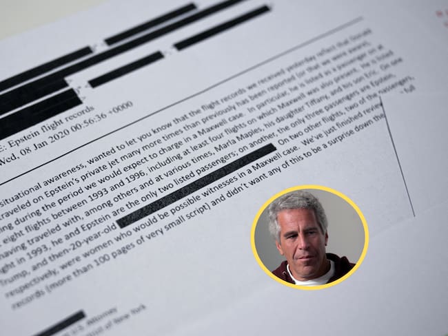 Referencia de archivos de Epstein. Foto: AFP.Jeffrey Epstein. Foto:Rick Friedman