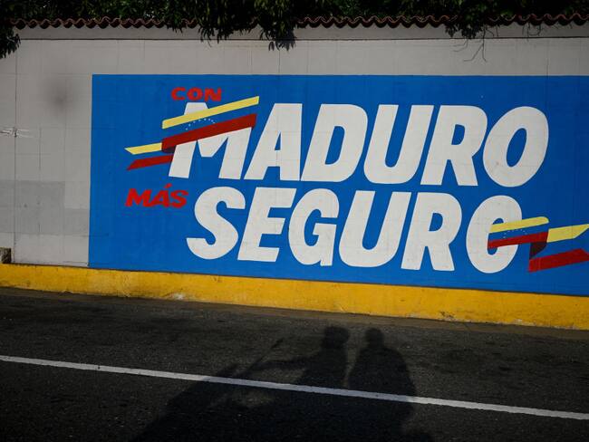 Mensajes de apoyo a Nicolás Maduro en Caracas, Venezuela. I Foto: FEDERICO PARRA/AFP via Getty Images.