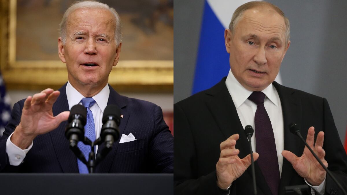 Joe Biden y Vladimir Putin. Fotos: Getty Images.