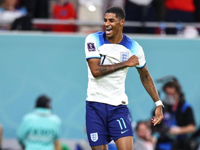 Marcus Rashford. Gales vs Inglaterra Mundial Qatar 2022. Foto: Robbie Jay Barratt - AMA/Getty Images