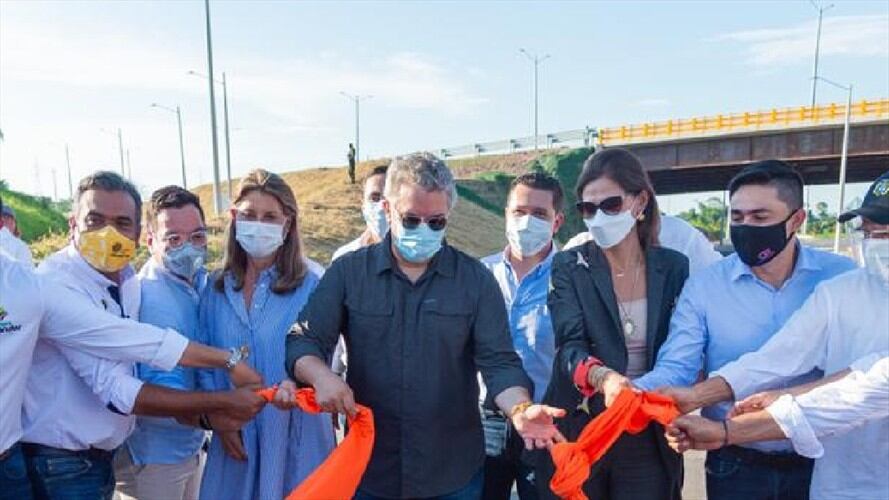 Vía Yuma, Santander . Foto:Presidencia