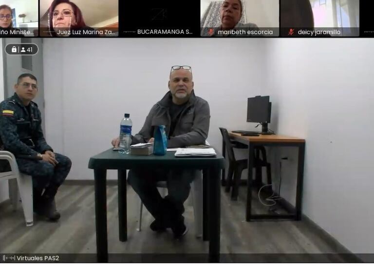 Audiencia de Salvatore Mancuso ante Justicia y Paz