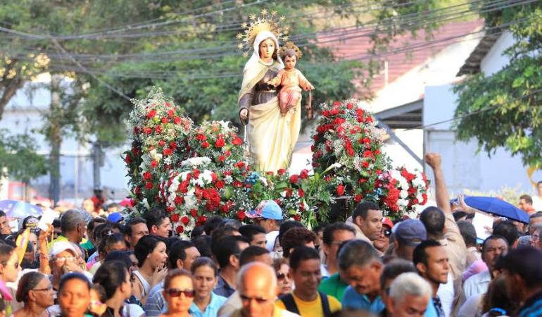 Imagen de archivo de las celebraciones del Día de la Virgen del Carmen en Colombia.