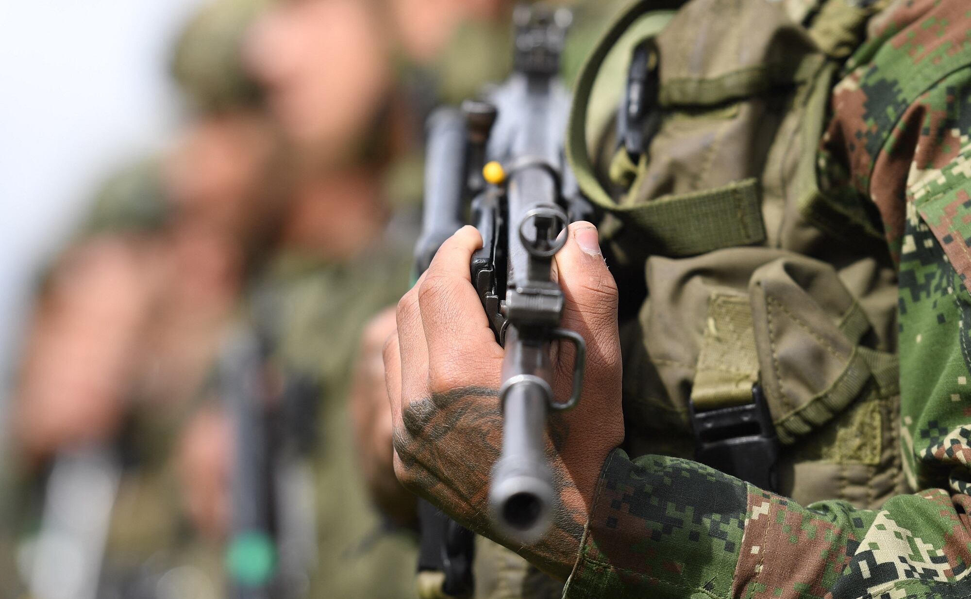 Imagen de referencia de Fuerzas Militares. (Photo by DANIEL MUNOZ/AFP via Getty Images)