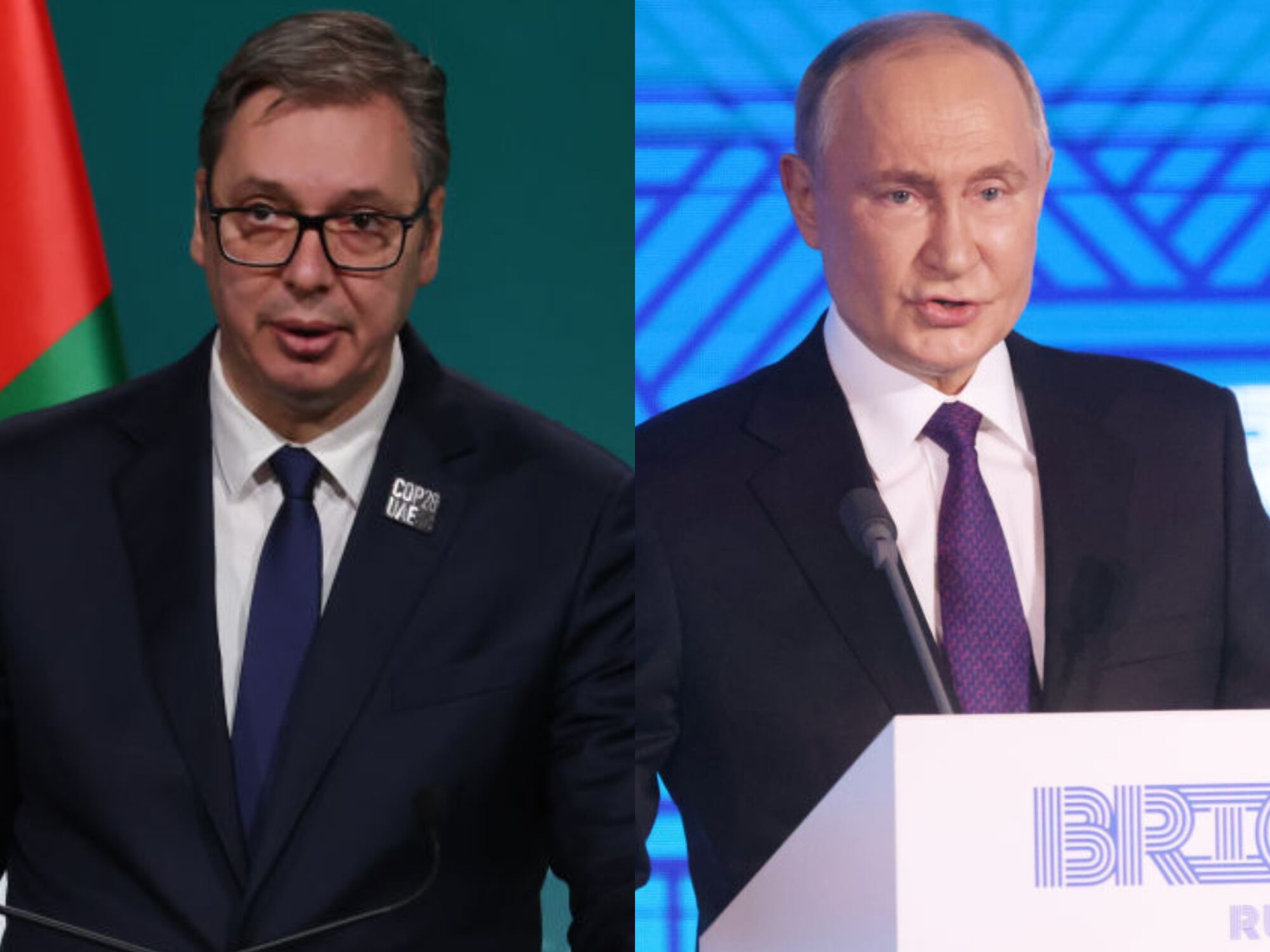 Aleksandar Vucic y Vladimír Putin. I Foto: Getty Images.