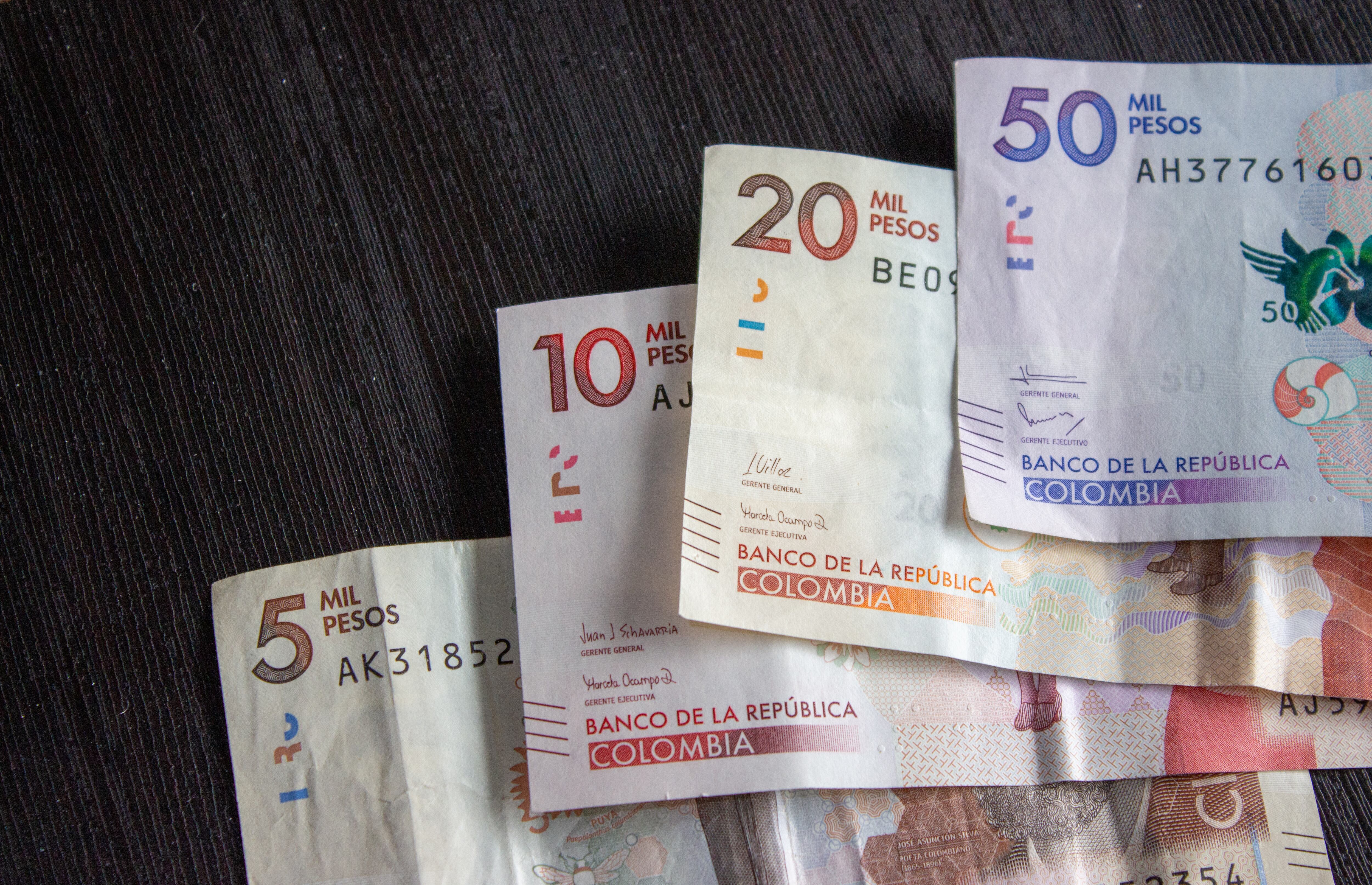 Imagen de referencia de dinero colombiano. Getty Images