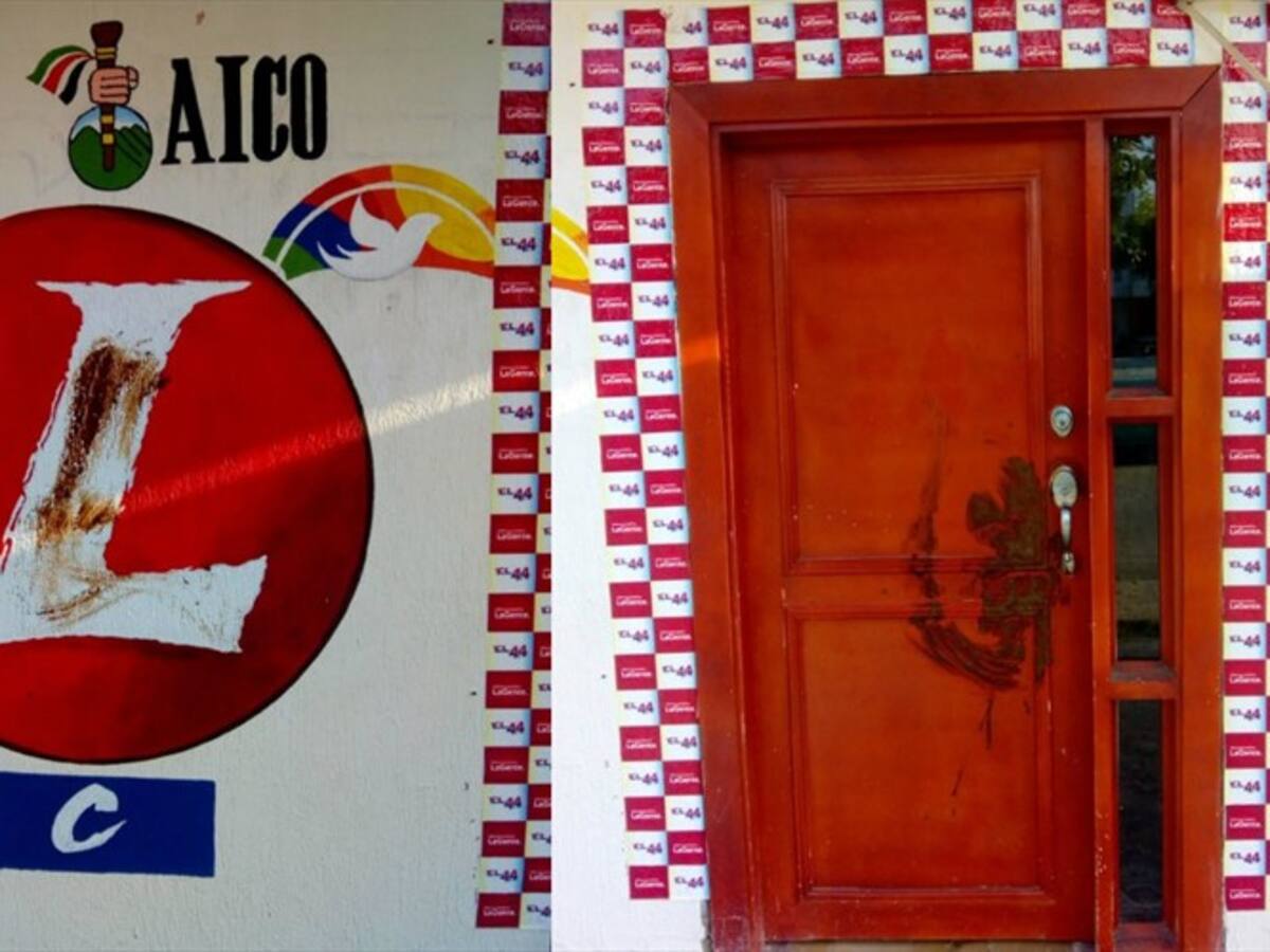 Atacan con excremento sede política en Córdoba