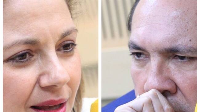 María del Rosario Guerra y Antonio Sanguino debatieron la actualidad económica de Colombia. Foto: Redacción W Radio