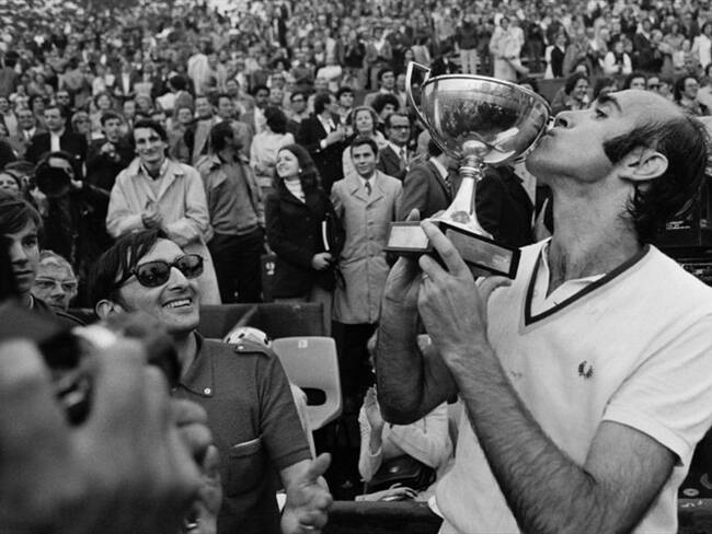 Gimeno ganó su único título de Grand Slam en Roland Garros en 1972 con 34 años. Foto: Getty Images