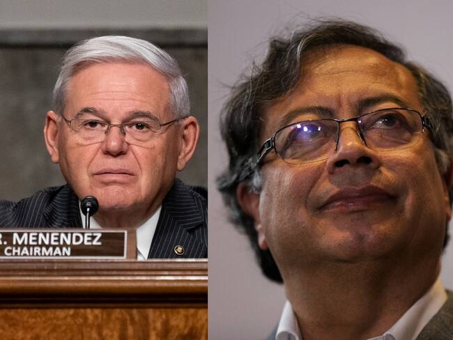 Bob Menéndez, senador estadounidense, y Gustavo Petro, presidente electo de Colombia. Fotos: Getty Images / Colprensa