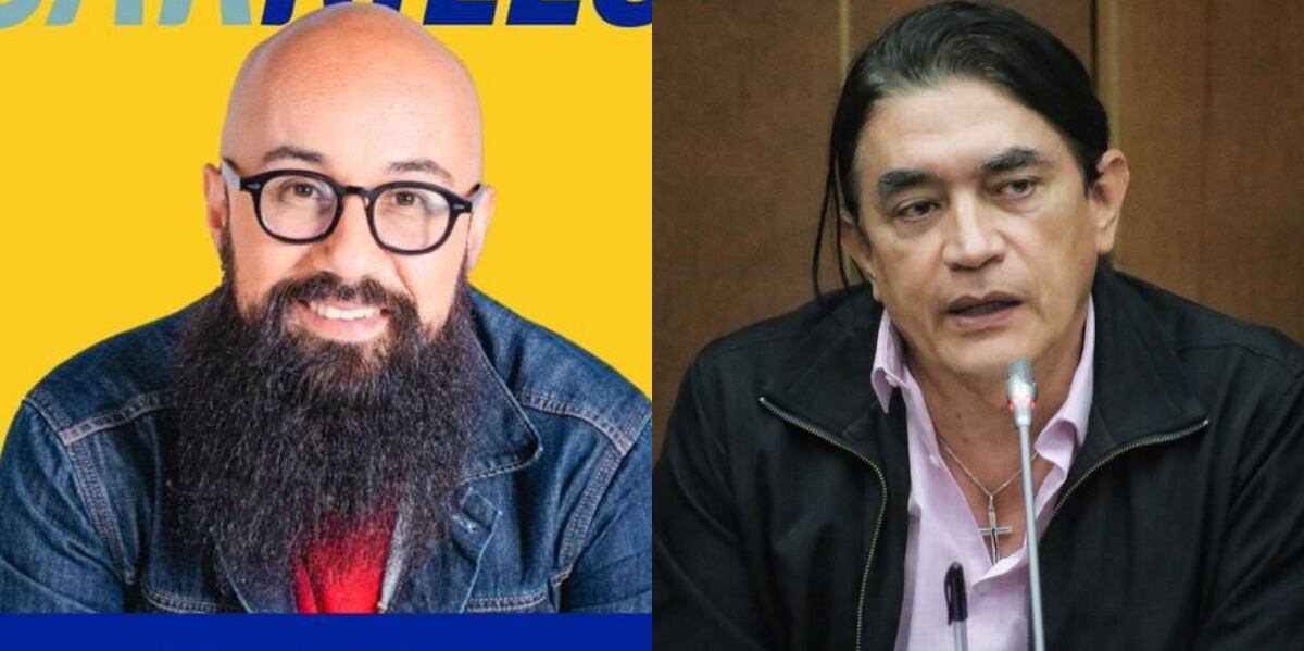 Concejal Carlos Carrillo y Gustavo Bolívar. Foto: Twitter y Colprensa.