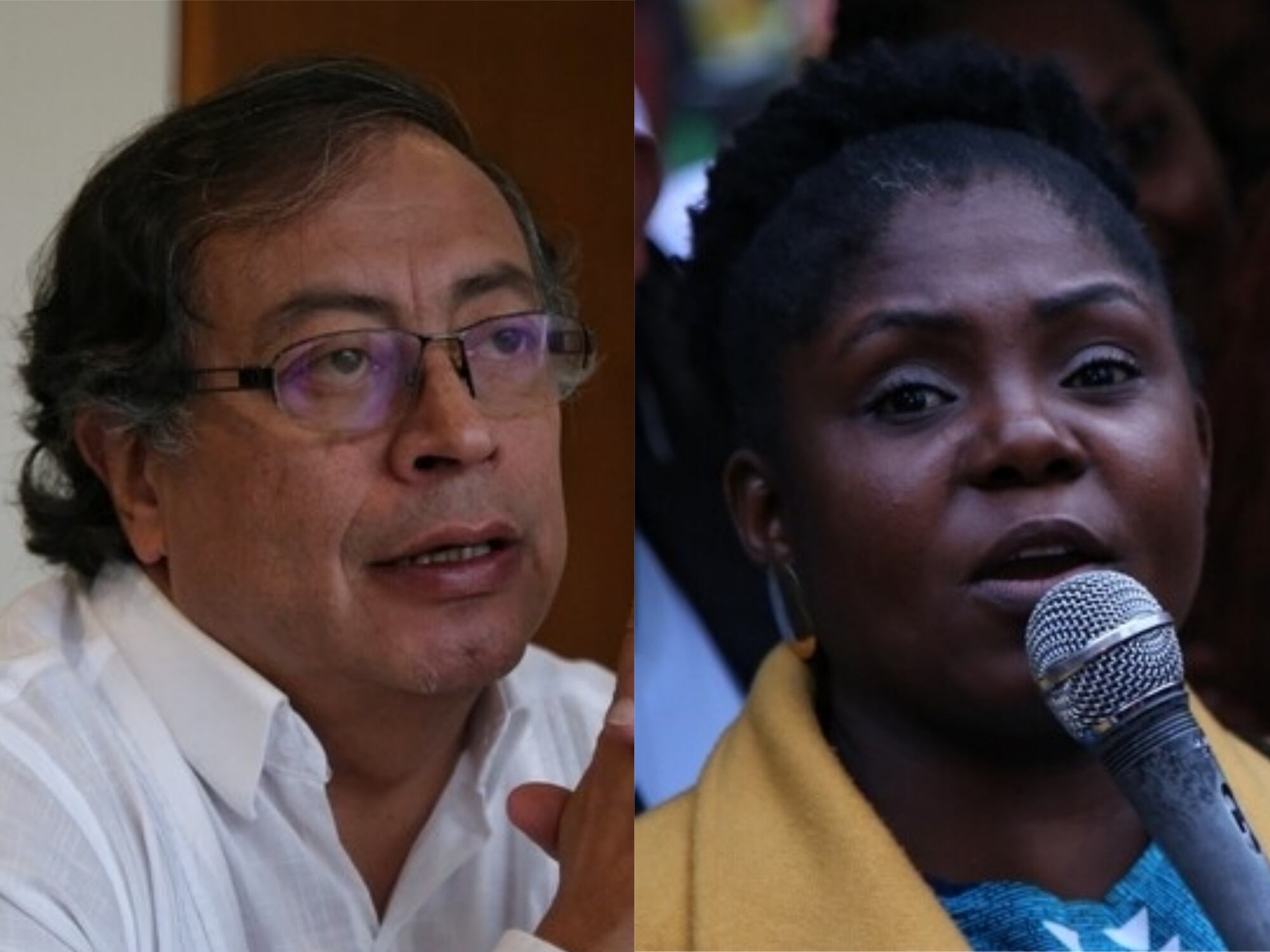 Gustavo Petro y Francia Márquez. Foto: Colprensa - Camila Díaz