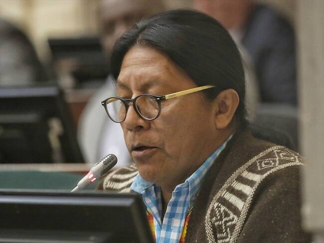 El senador Feliciano Valencia fue víctima de un atentado en el departamento del Cauca. Foto: Colprensa / CAMILA DÍAZ