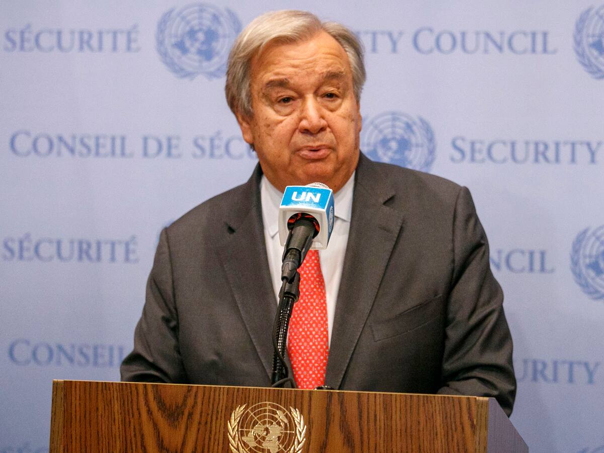 Guterres insta al Consejo de Seguridad a presionar "para evitar catástrofe humana" en Gaza