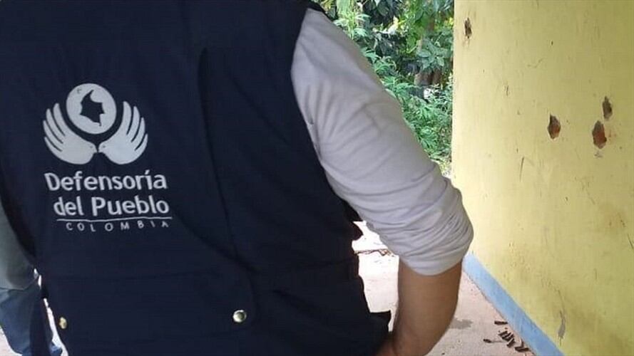 La Defensoría del Pueblo se encuentra en la zona, verificando la situación de los afectados. Foto: Colprensa