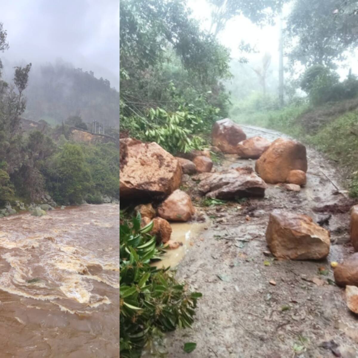 Emergencia en el municipio de Viotá por desbordamiento de quebradas