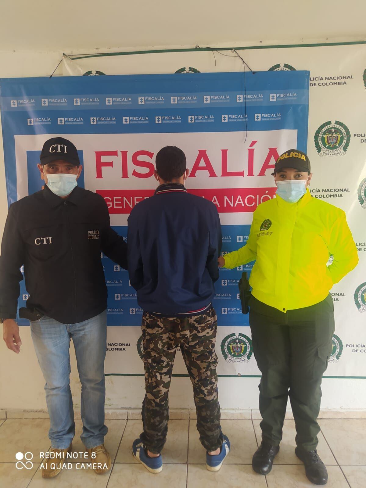 Capturas simultáneas en Caldas. Crédito: Policía de Caldas.