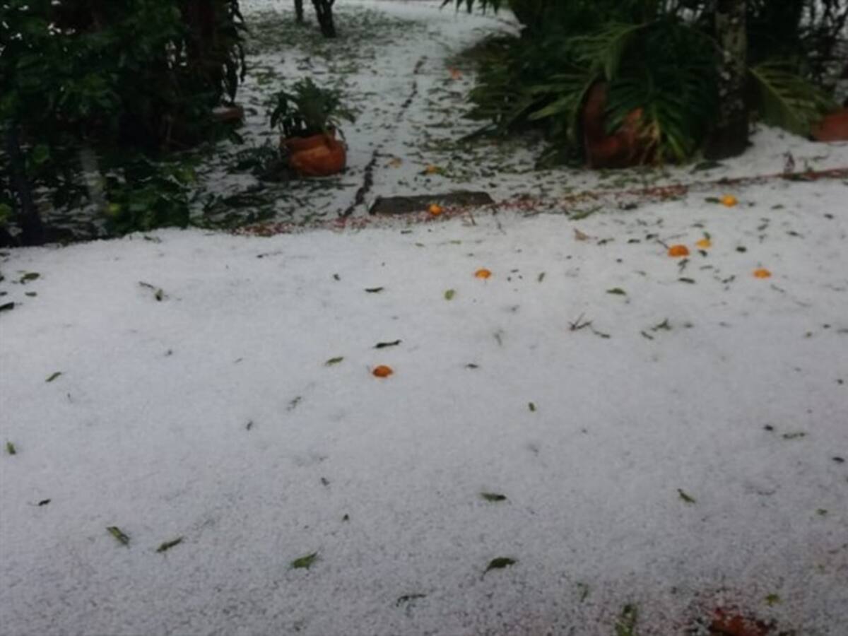 Granizada en Santander causó emergencias