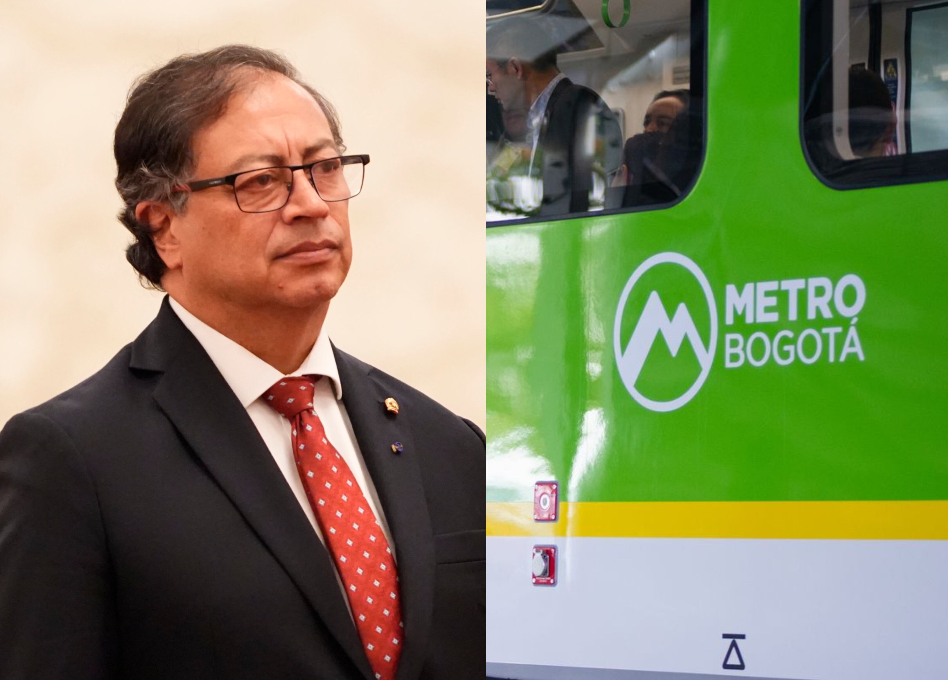 Gustavo Petro y Metro Bogotá | Fotos: Colprensa