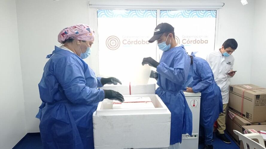 Más de 6.000 vacunas chinas del laboratorio Sinovac recibió el departamento de Córdoba.Foto:prensa gobernación de Córdoba.