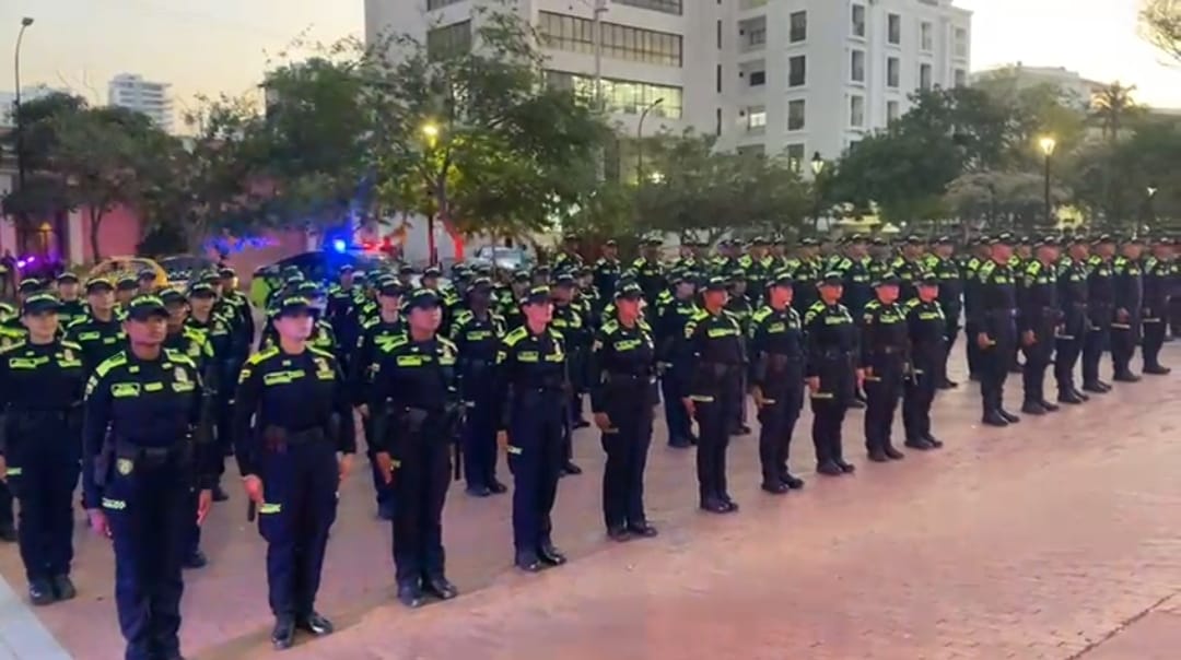 Nuevos policías que reforzarán la seguridad en Santa Marta