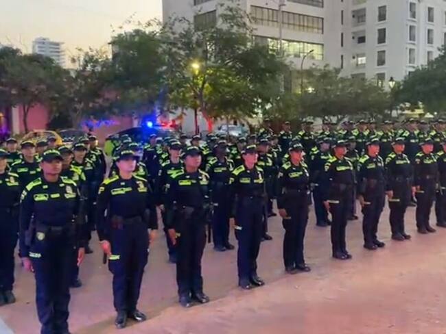 Nuevos policías que reforzarán la seguridad en Santa Marta