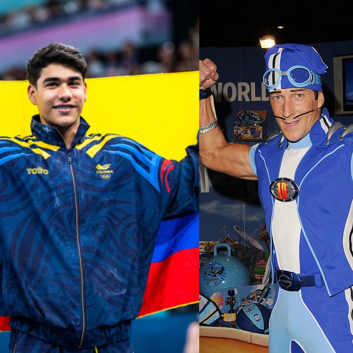 ‘Sportacus’ felicitó a Ángel Barajas por ganar medalla olímpica: era ídolo del deportista
